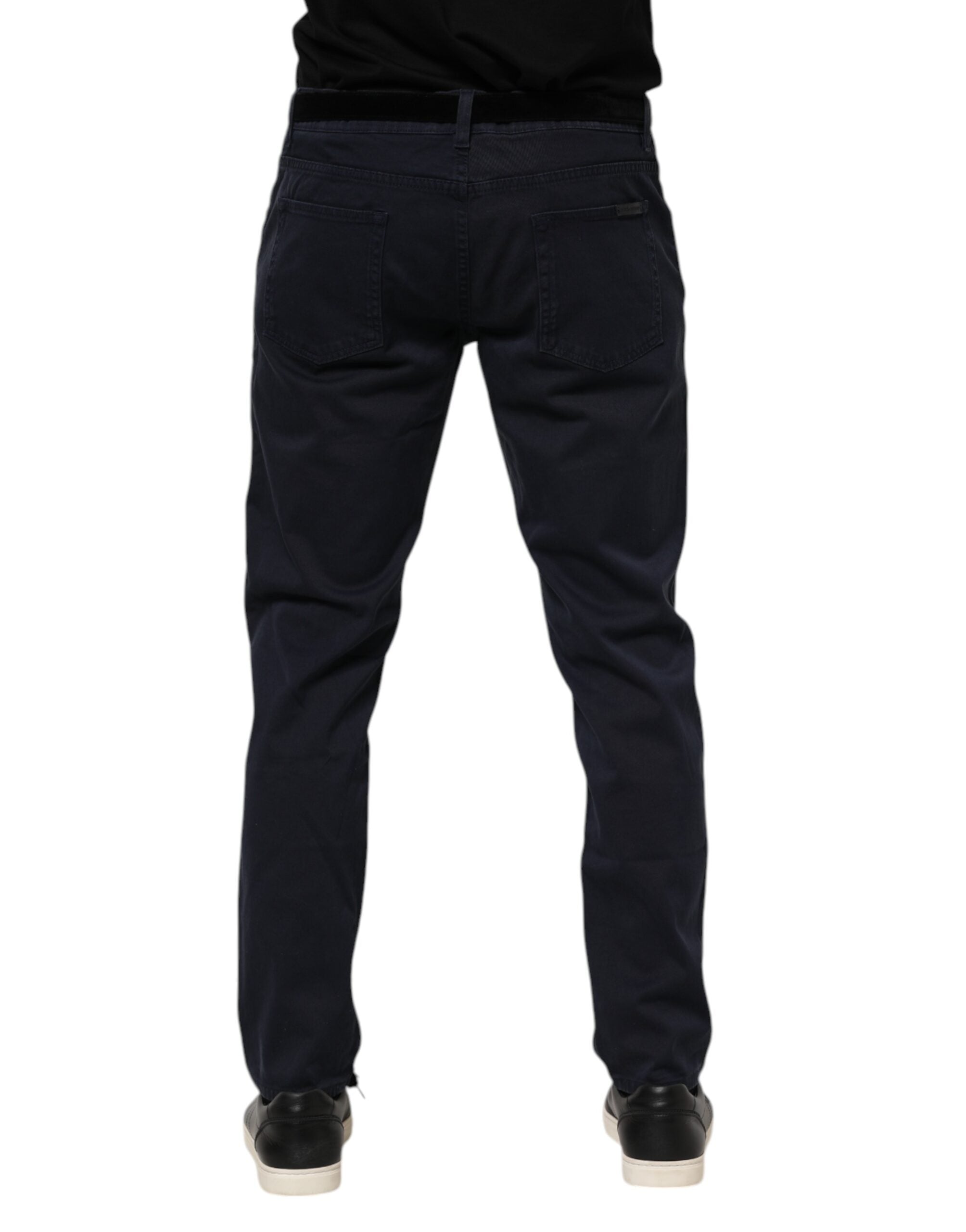 Dolce & Gabbana Blue Cotton Tapered Denim Men's Jeans