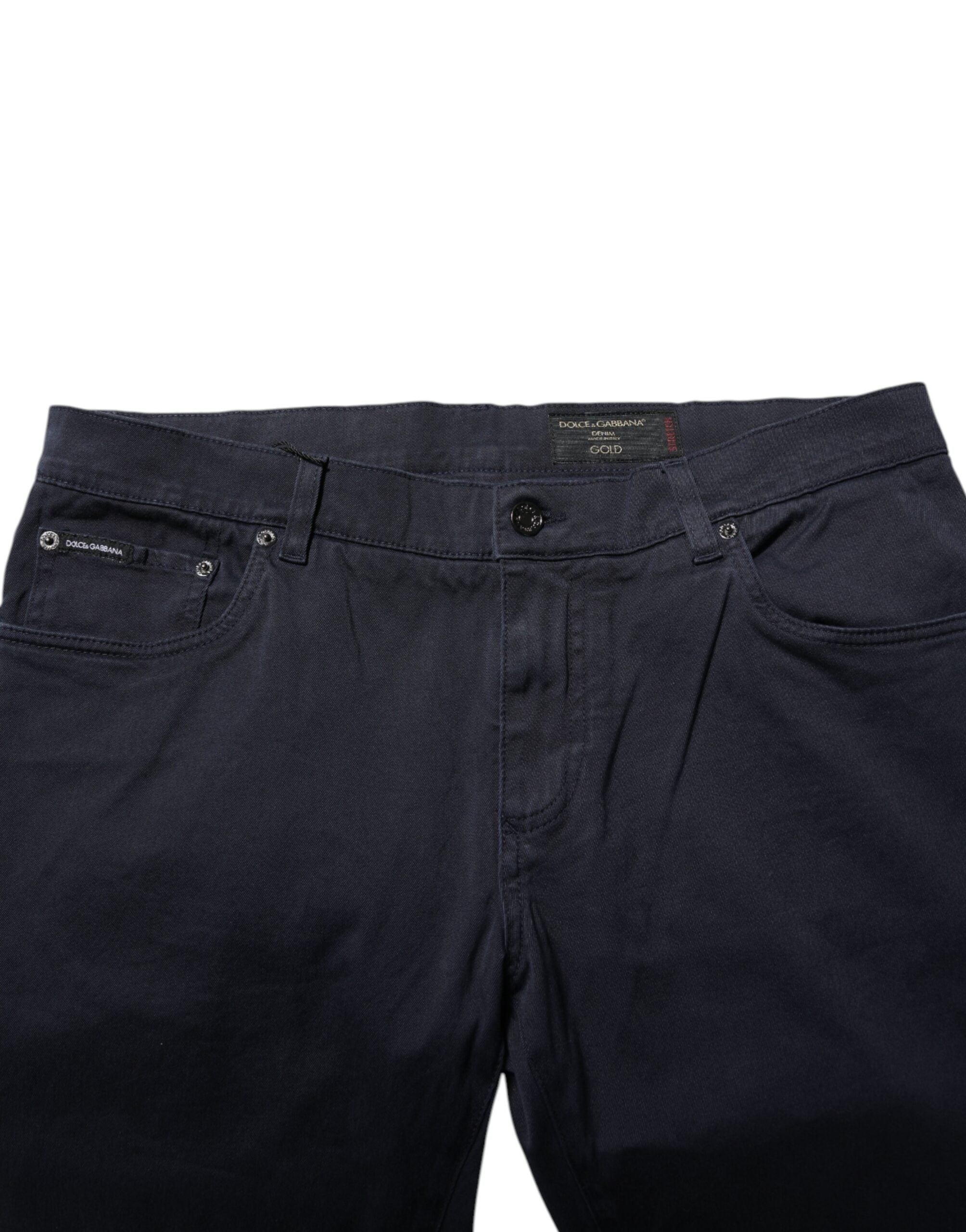Dolce & Gabbana Blue Cotton Tapered Denim Men's Jeans
