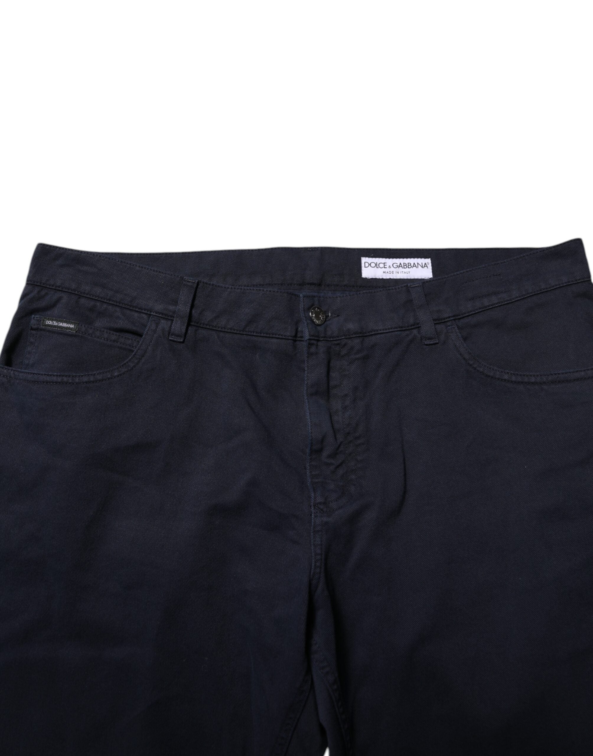 Dolce & Gabbana Black Cotton Tapered Denim Men's Jeans
