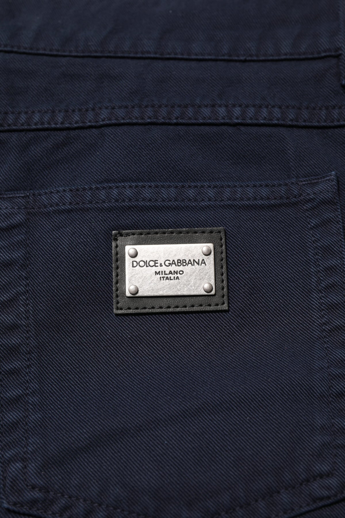 Dolce & Gabbana Black Cotton Tapered Denim Men's Jeans