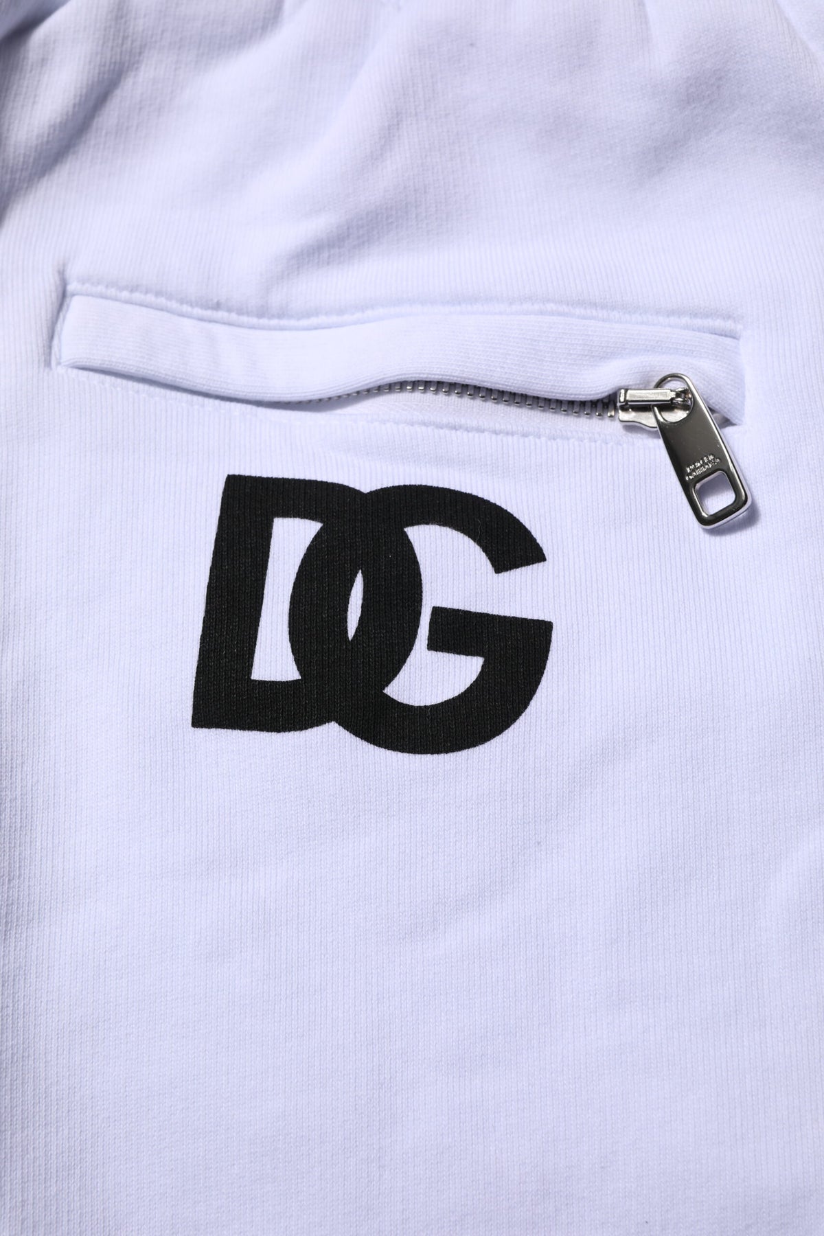 Dolce & Gabbana White Cotton Drawstring Jogger Men's Pants (Pre-Owned)