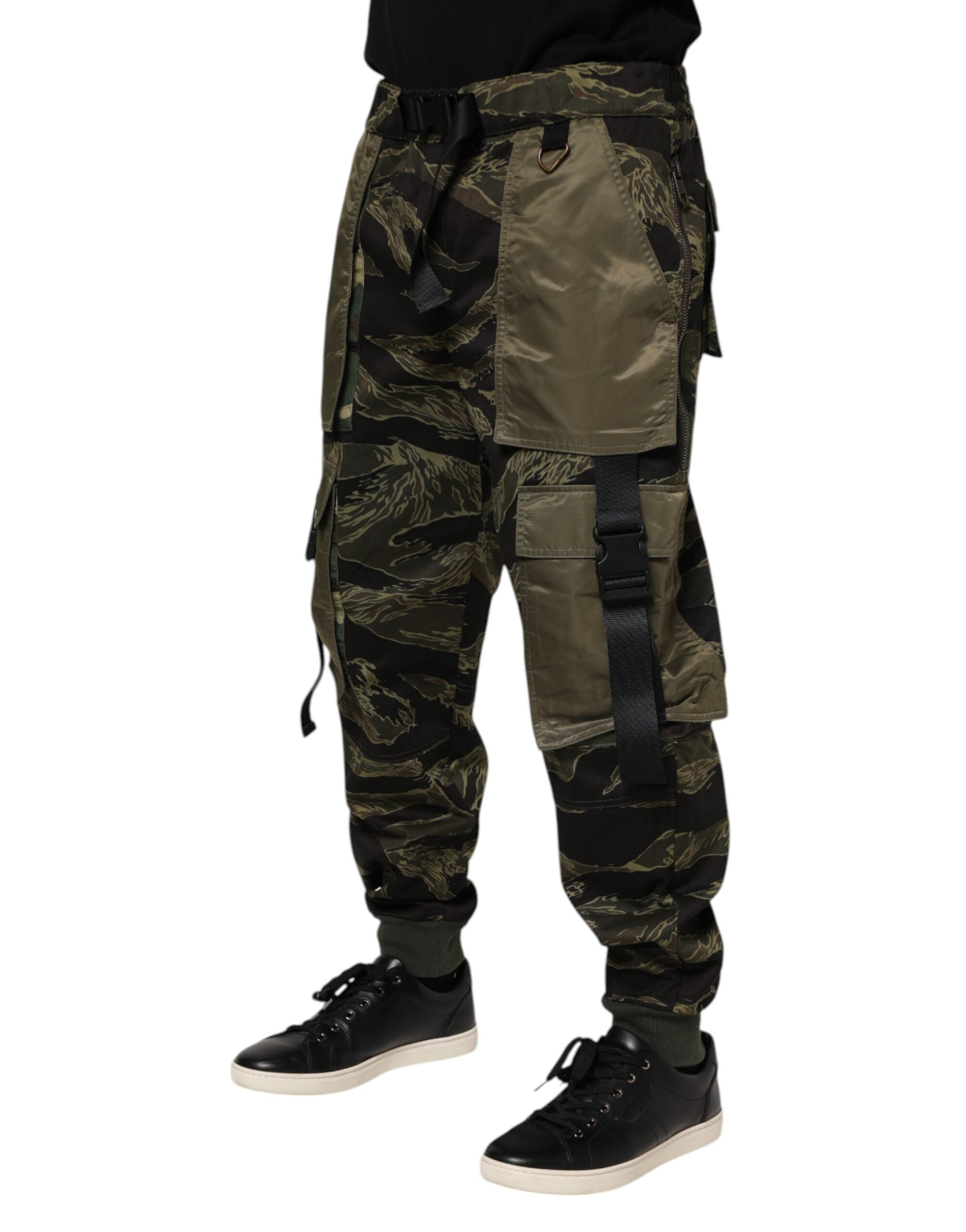 Dolce & Gabbana Multicolor Cargo Camouflage Men's Pants