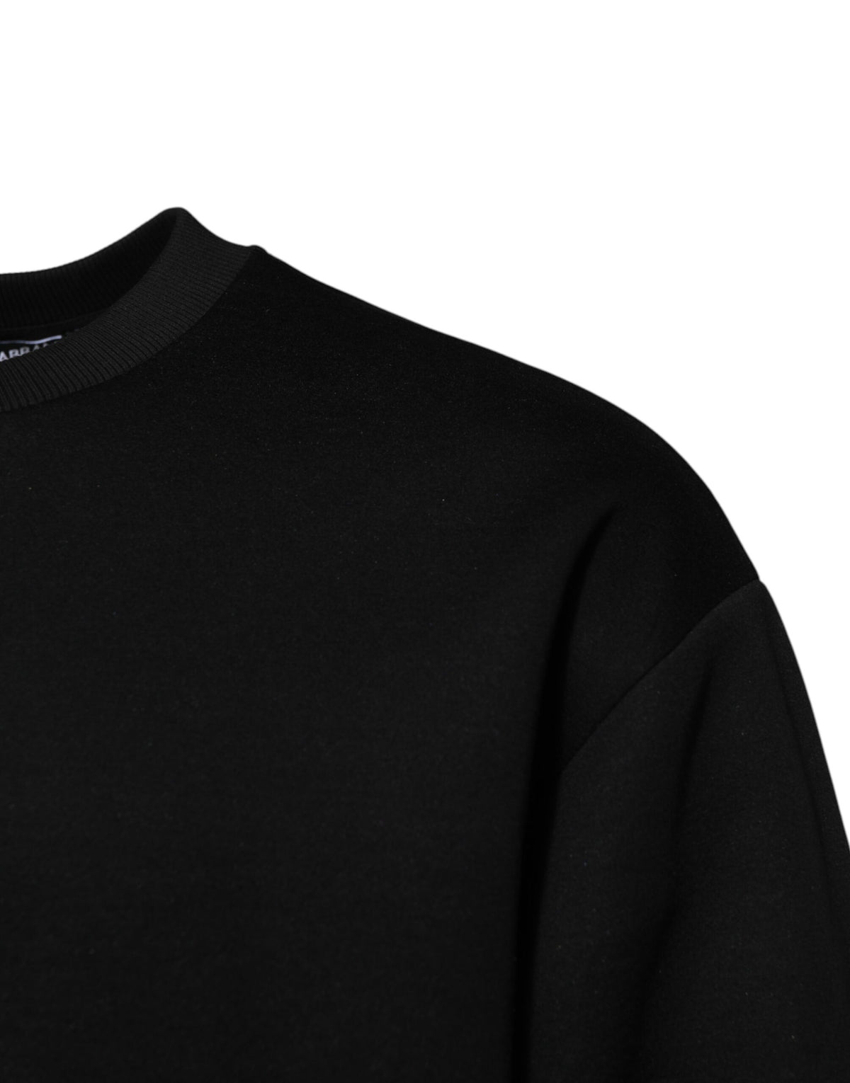 Dolce & Gabbana Black Modal DG Logo Plaque Pullover Men's Sweater (Pre-Owned)