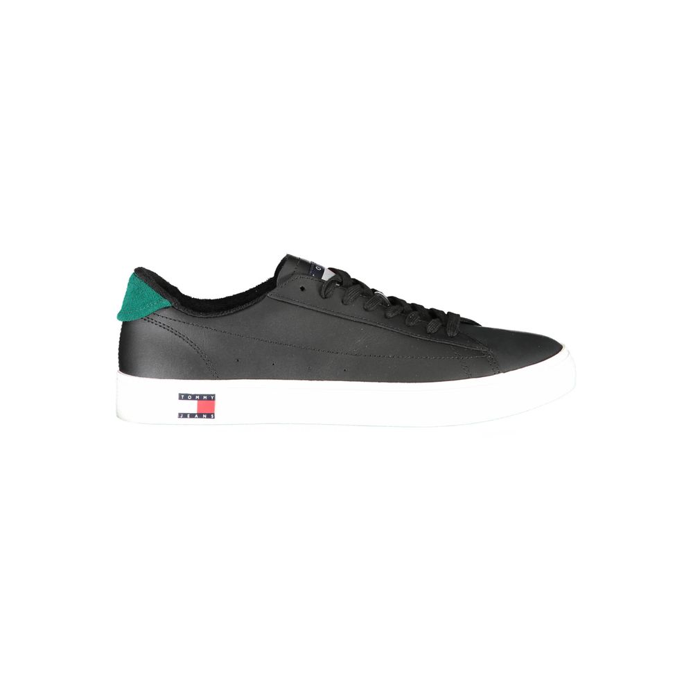 Tommy Hilfiger Black Polyester Men's Sneaker