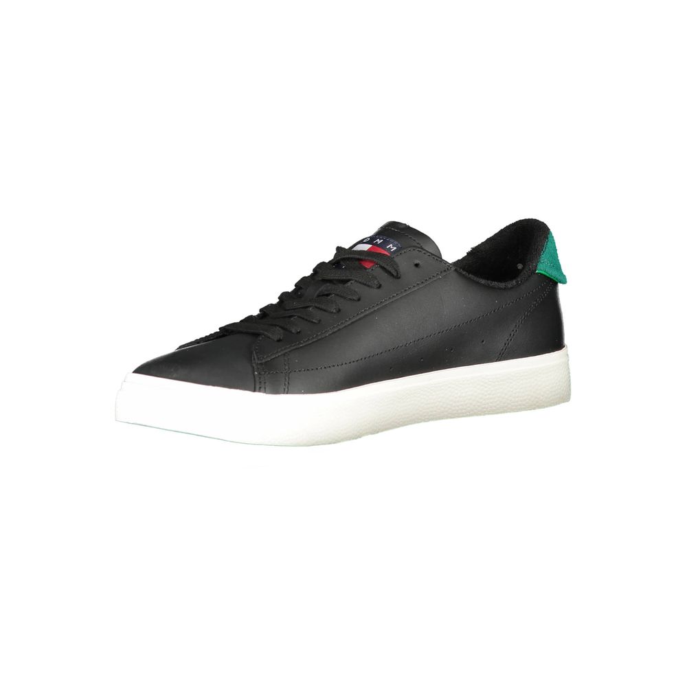 Tommy Hilfiger Black Polyester Men's Sneaker