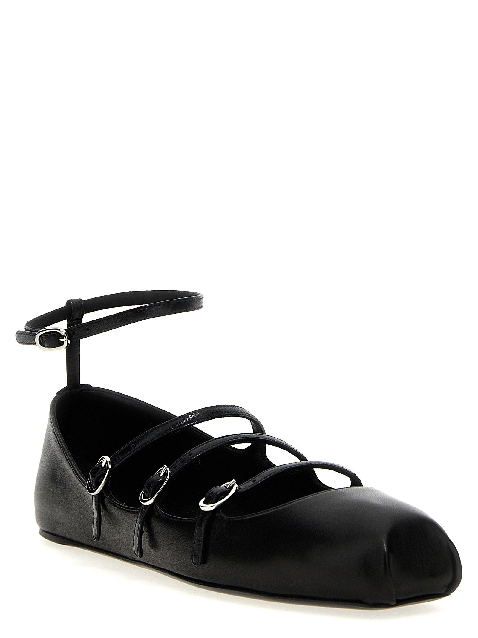 Alexander Mcqueen Women's Leather Strap Ballet Flats