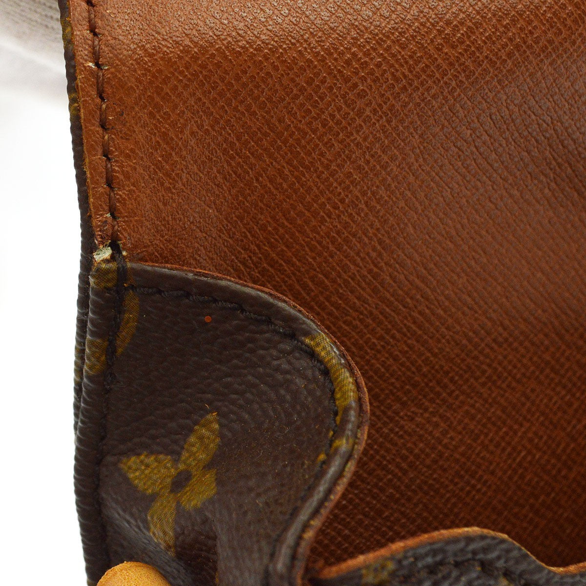 Louis Vuitton Cartouchiere Monogram Canvas Brown Canvas Handbag (Pre-Owned)