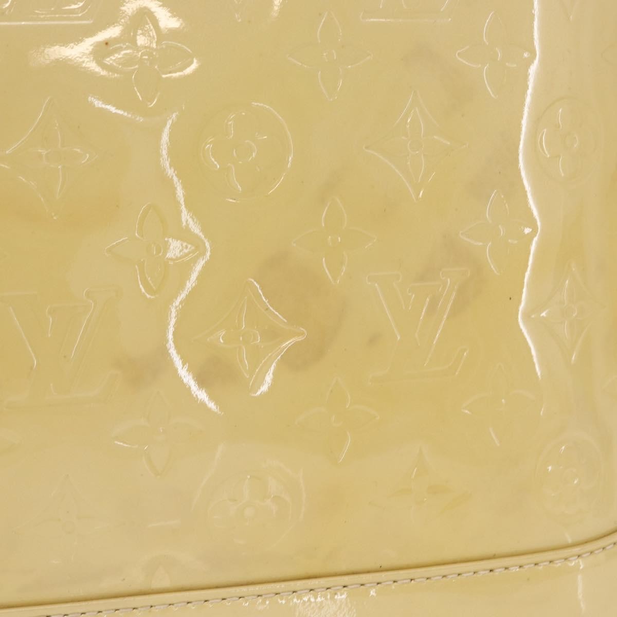 Louis Vuitton Alma Patent Leather Beige Patent_Leather Handbag (Pre-Owned)