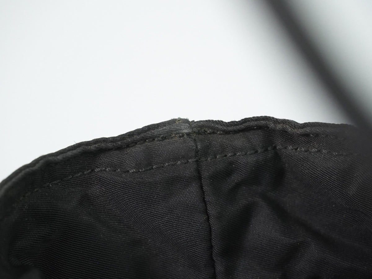 Prada Zip Tote Tessuto Black Nylon Tote Bag Bag (Pre-Owned)