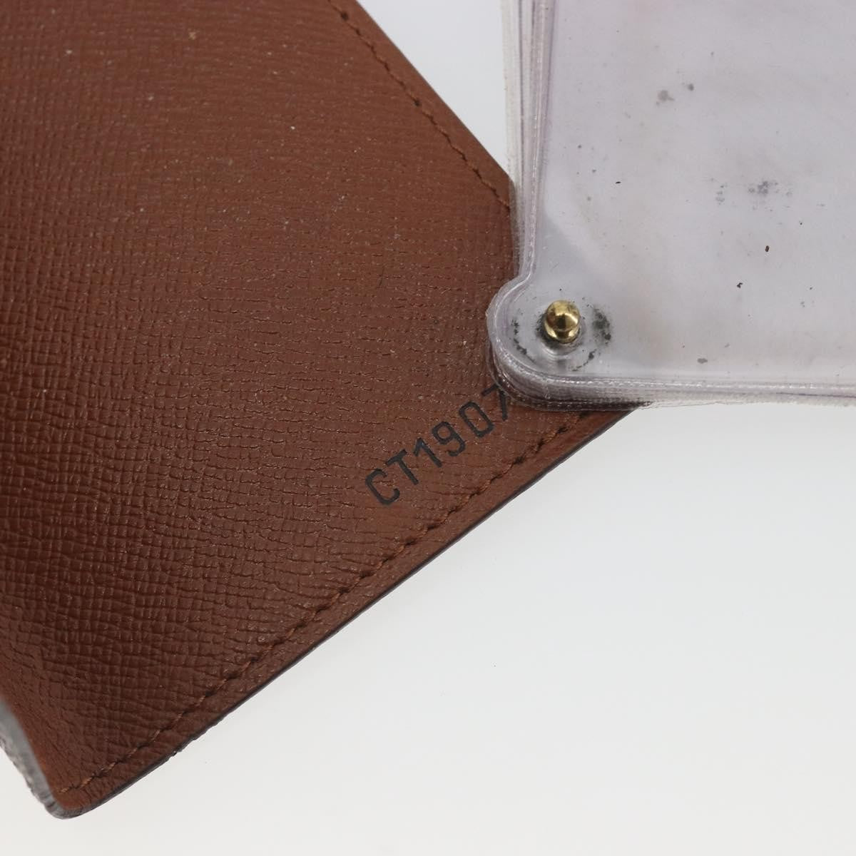 Louis Vuitton Porte Cartes Pression Card Case Monogram Canvas Brown Canvas Card Holders Accessory (Pre-Owned)