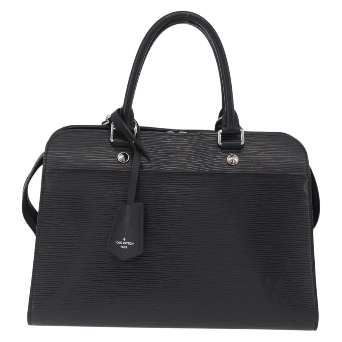 Louis Vuitton Vaneau Epi Leather Black Leather Handbag (Pre-Owned)