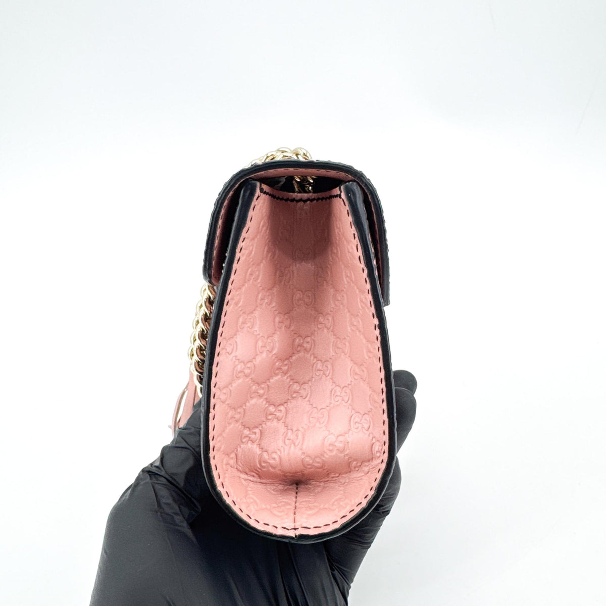 Gucci Emily Chain Flap Guccissima Leather Pink Leather Shoulder Bag Bag (Pre-Owned)