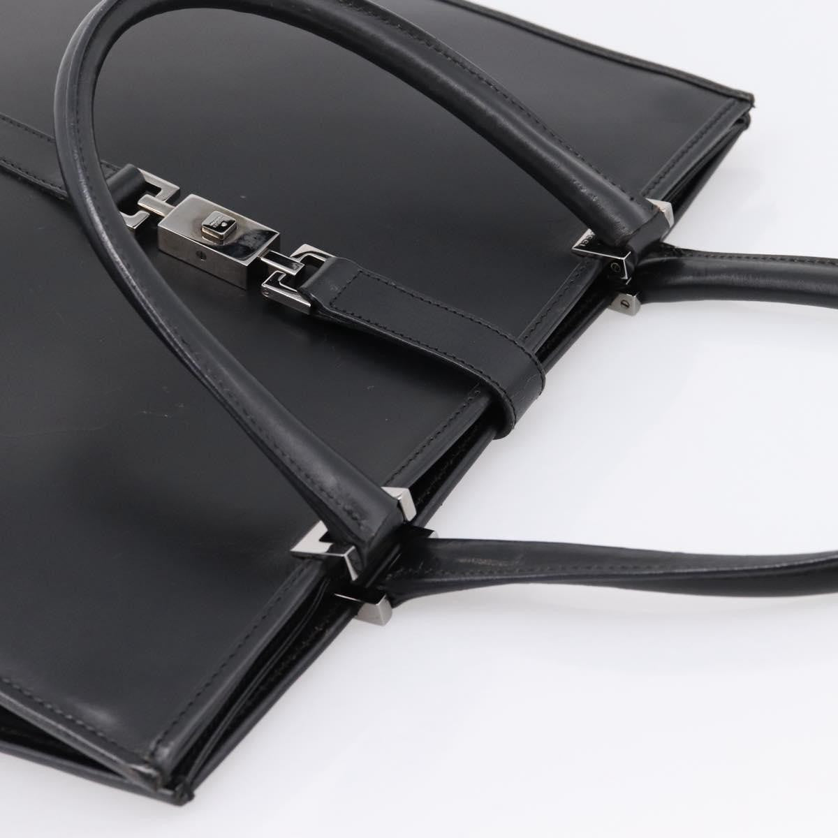 Gucci Jackie Leather Black Leather Tote Bag Bag (Pre-Owned)