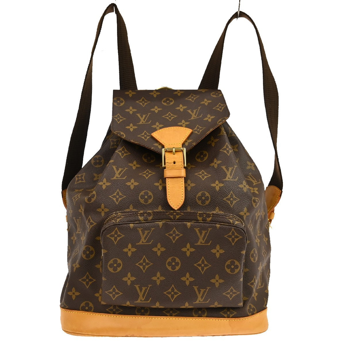 Louis Vuitton Montsouris Monogram Canvas Brown Canvas Backpack Bag (Pre-Owned)