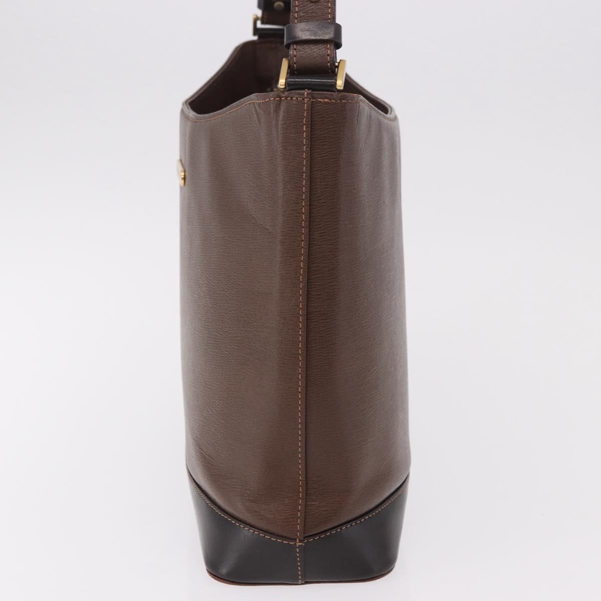 Burberry Vintage Leather Brown Leather Shoulder Bag Bag (Pre-Owned)