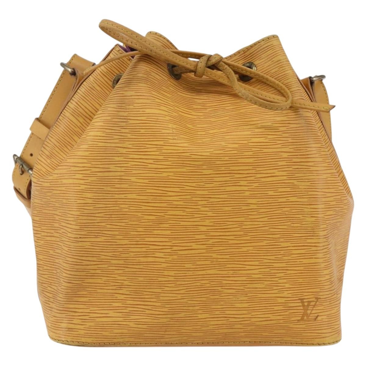 Louis Vuitton Petit Noe Epi Leather Yellow Leather Shoulder Bag Bag (Pre-Owned)