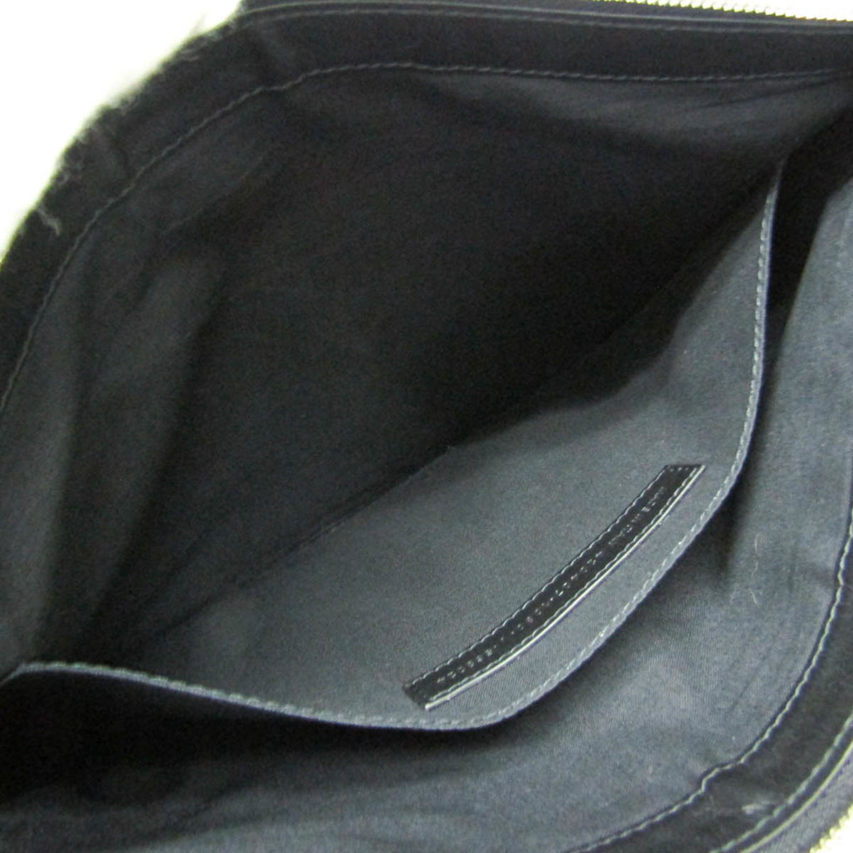Balenciaga Navy Zip Canvas And Leather Ecru Canvas Clutche & Pouche Bag (Pre-Owned)