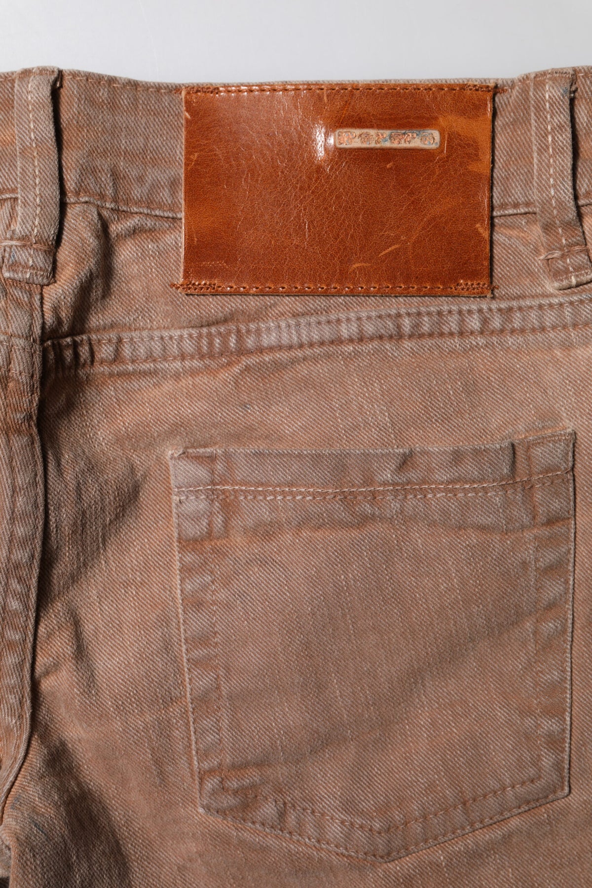 Acht Brown Cotton Slim Fit Denim Low Waist Women's Jeans