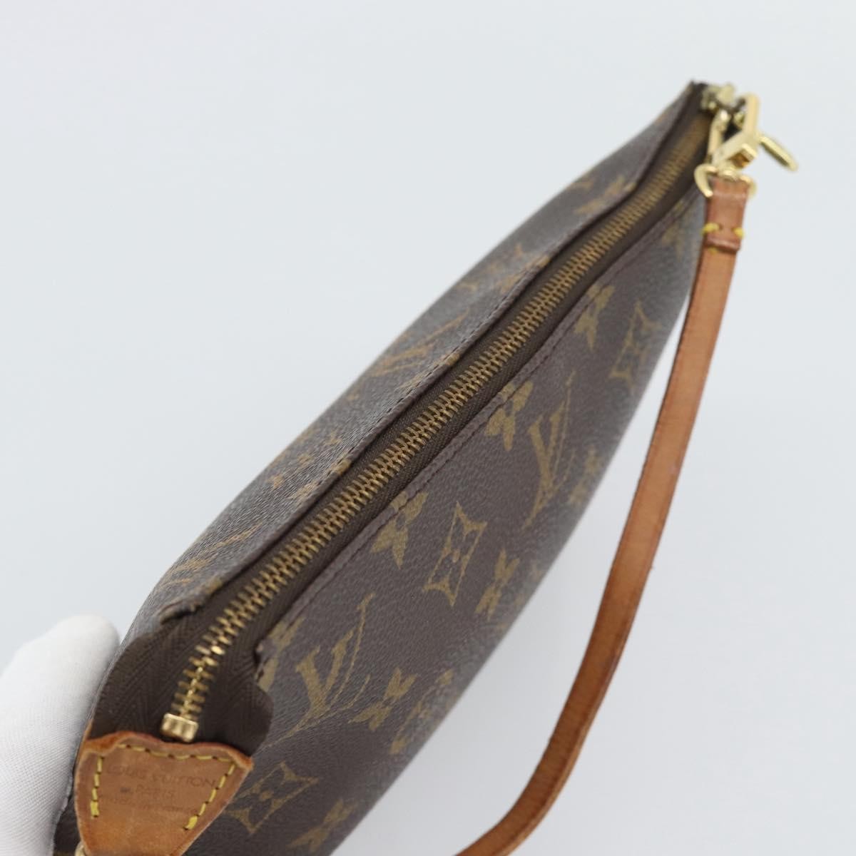 Louis Vuitton Pochette Accessoires Yayoi Kusama Painted Dots Monogram Canvas Brown Canvas Clutche & Pouche Bag (Pre-Owned)