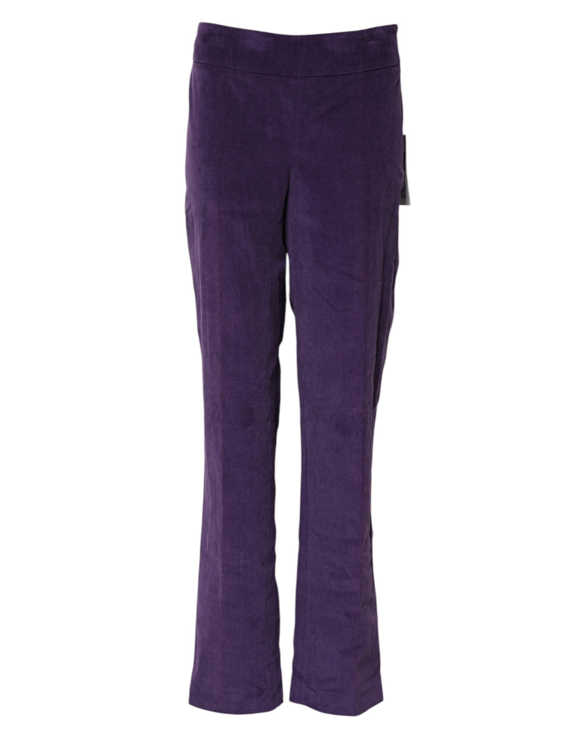 BENCIVENGA Purple High Waisted Flared Women's Pants