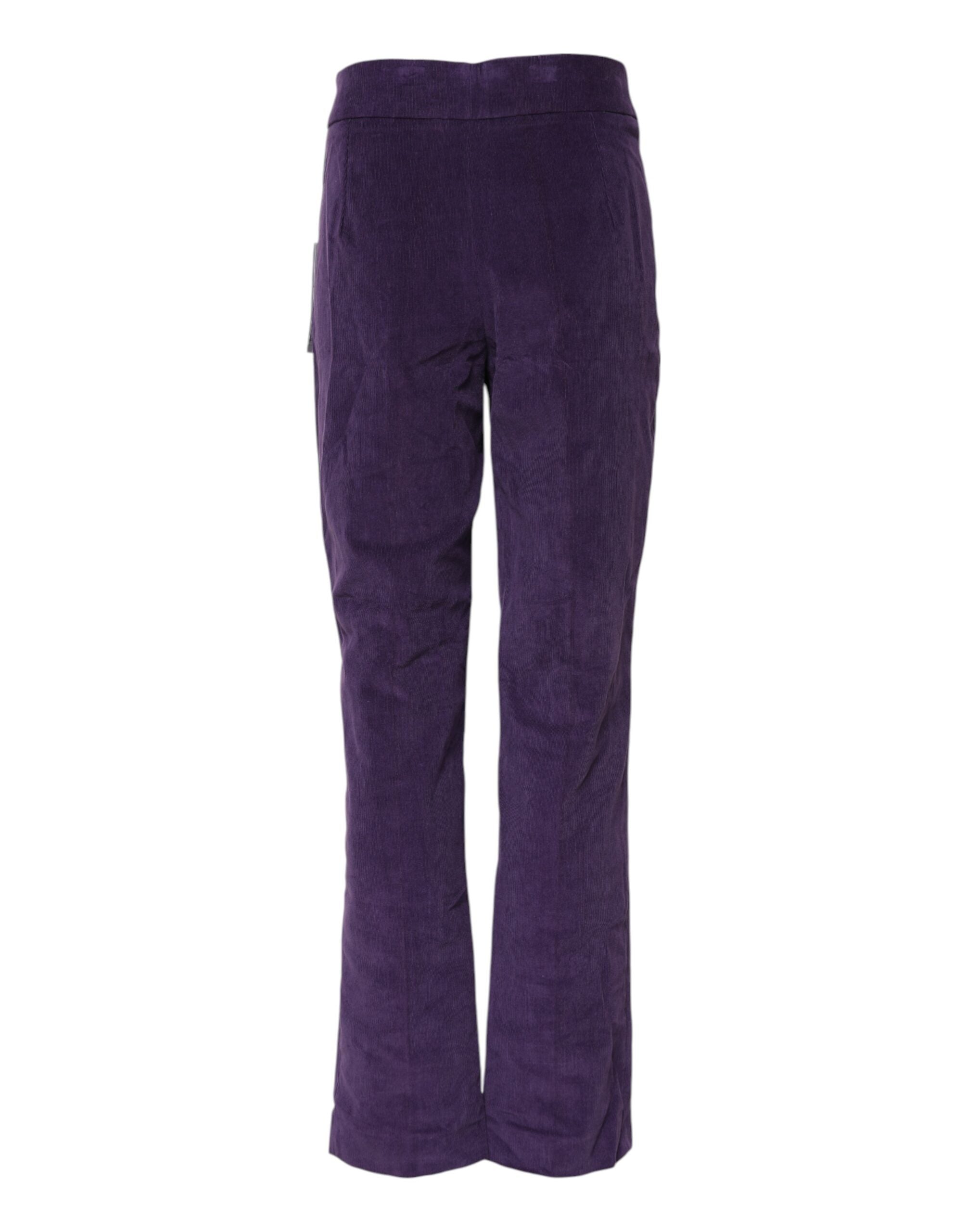 BENCIVENGA Purple High Waisted Flared Women's Pants