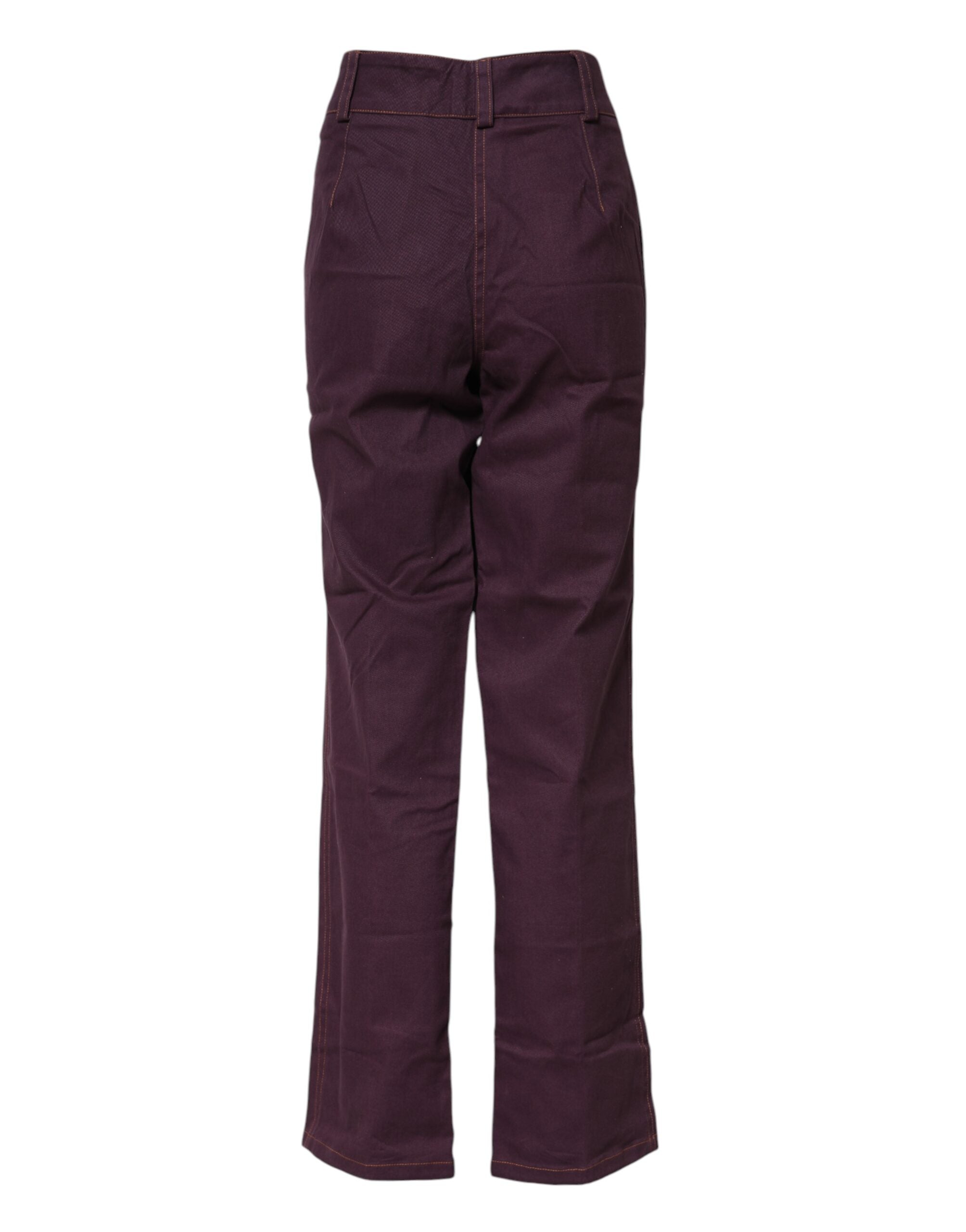 BENCIVENGA Purple High Waisted Tapered Women's Pants