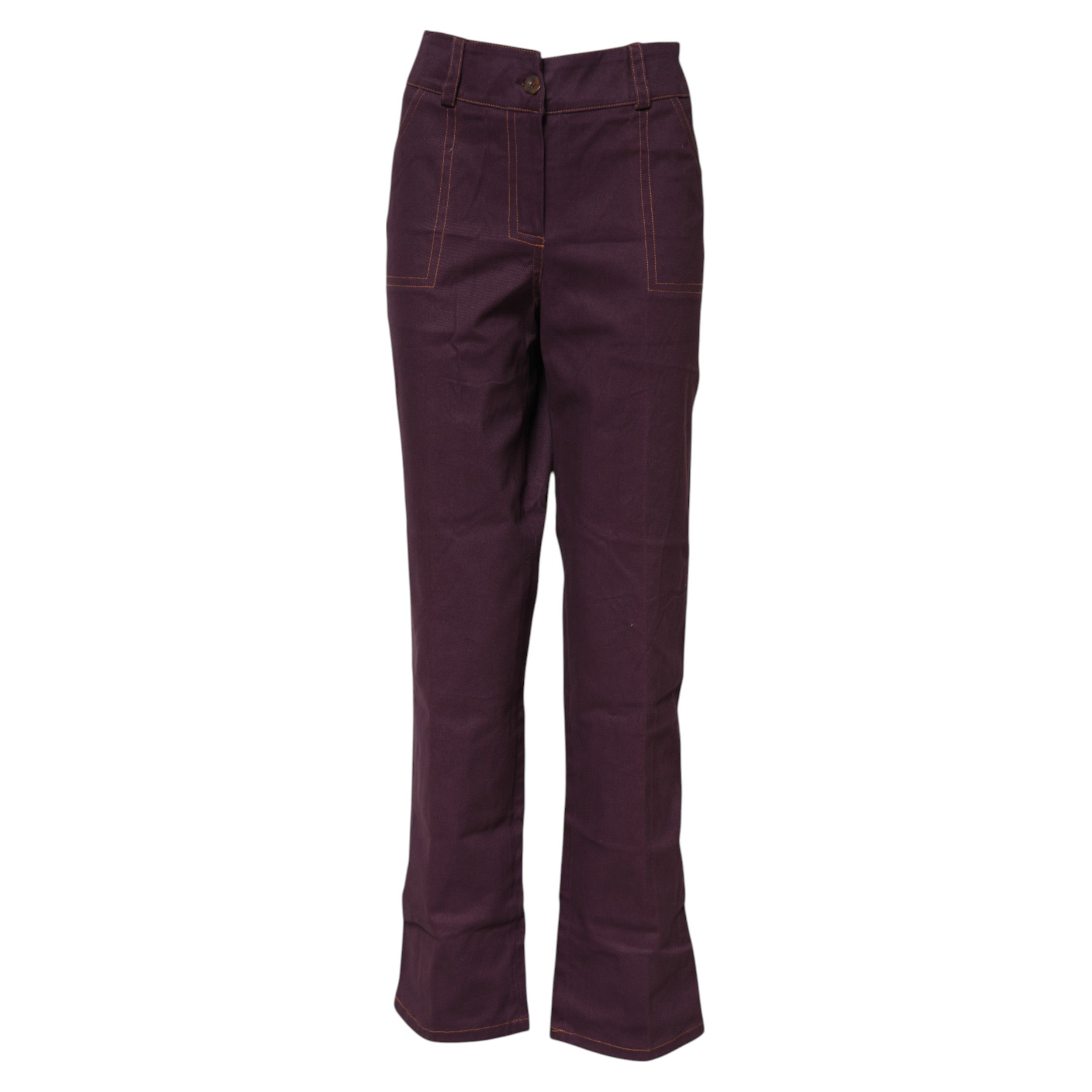 BENCIVENGA Purple High Waisted Tapered Women's Pants