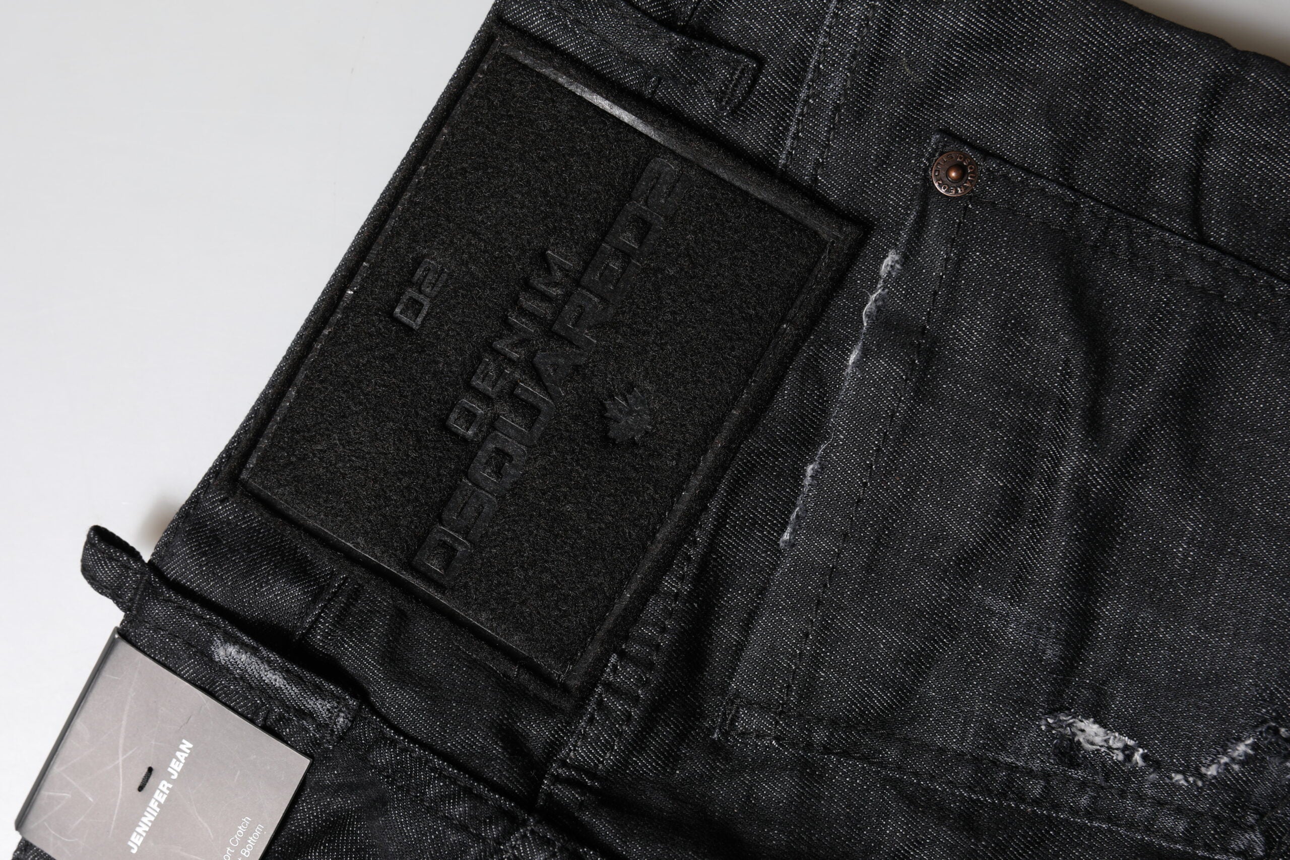 Dsquared² Black Cotton Low Waist Skinny Denim Women's Jeans
