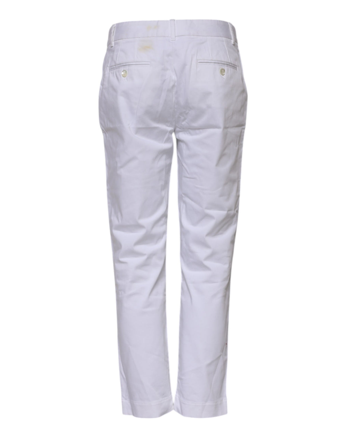 Dolce & Gabbana White Cotton Stretch Mid Waist Women's Jeans (Pre-Owned)