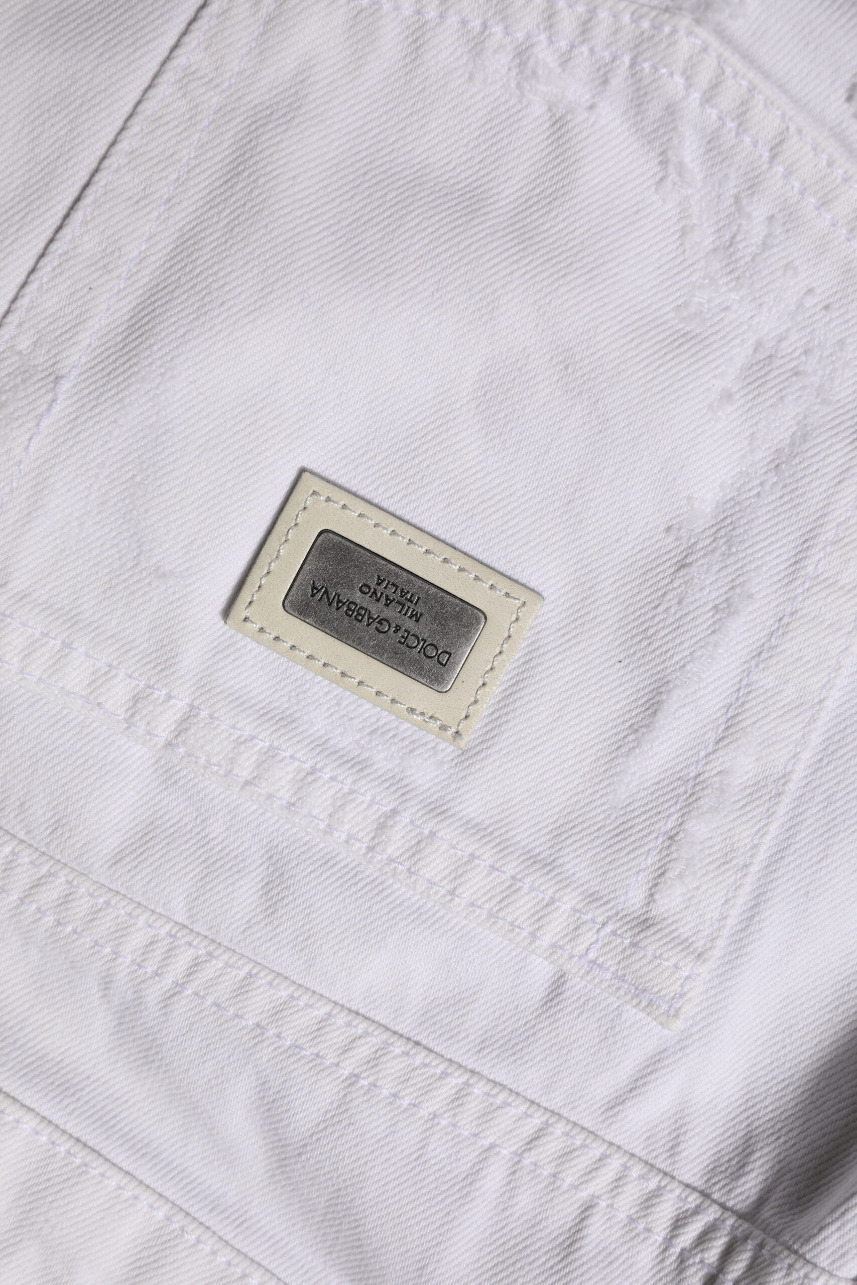 Dolce & Gabbana White Cotton Mid Waisted Women Denim Women's Jeans