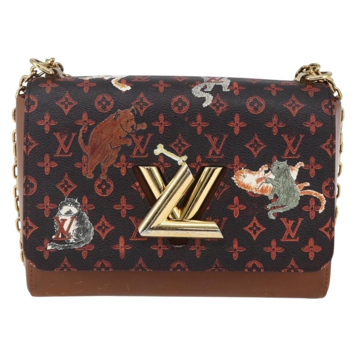 Louis Vuitton Twist Limited Edition Grace Coddington Catogram Canvas Brown Canvas Shoulder Bag Bag (Pre-Owned)