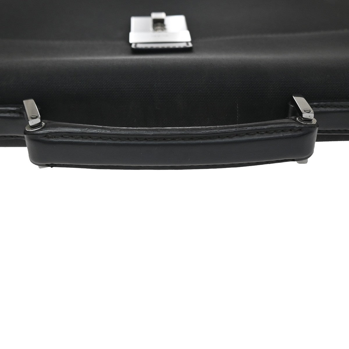 Gucci Briefcase Canvas Black Canvas Briefcase Bag (Pre-Owned)