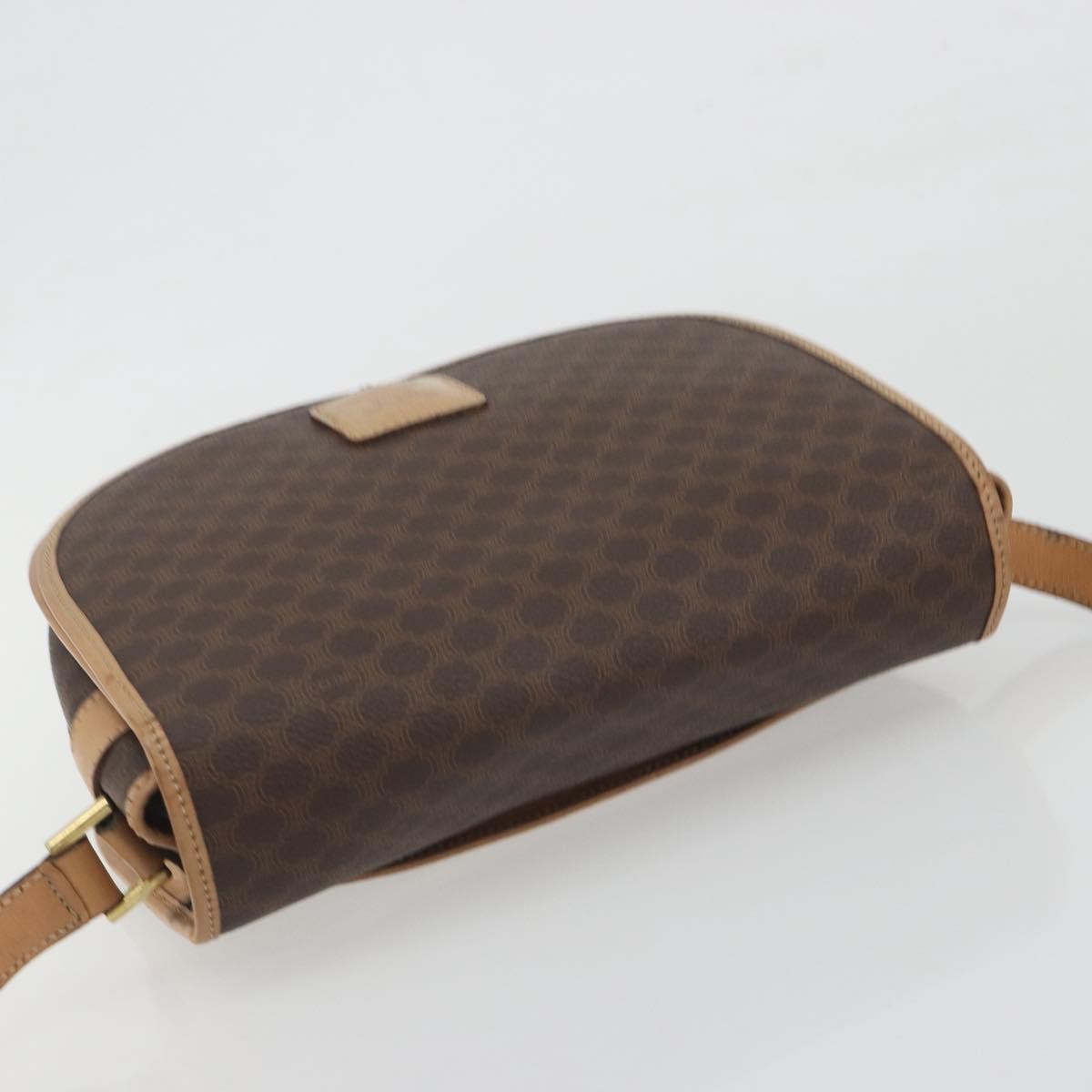 Celine Macadam Canvas Brown Canvas Shoulder Bag Bag (Pre-Owned)