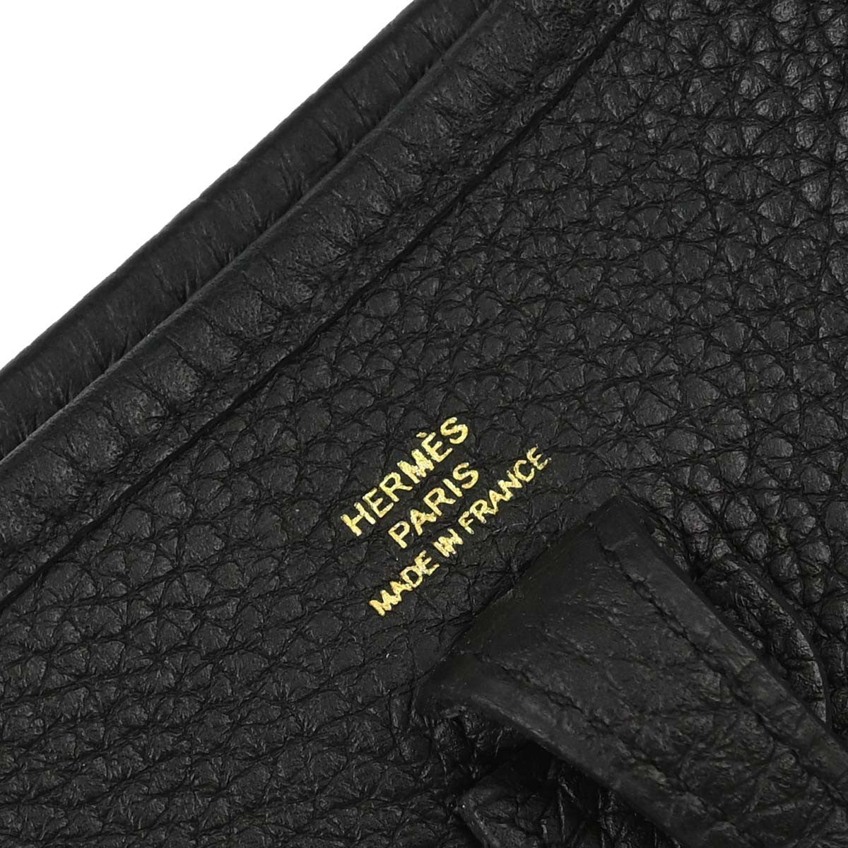 Hermes Evelyne Bag Gen Iii Clemence Black Leather Shoulder Bag Bag (Pre-Owned)