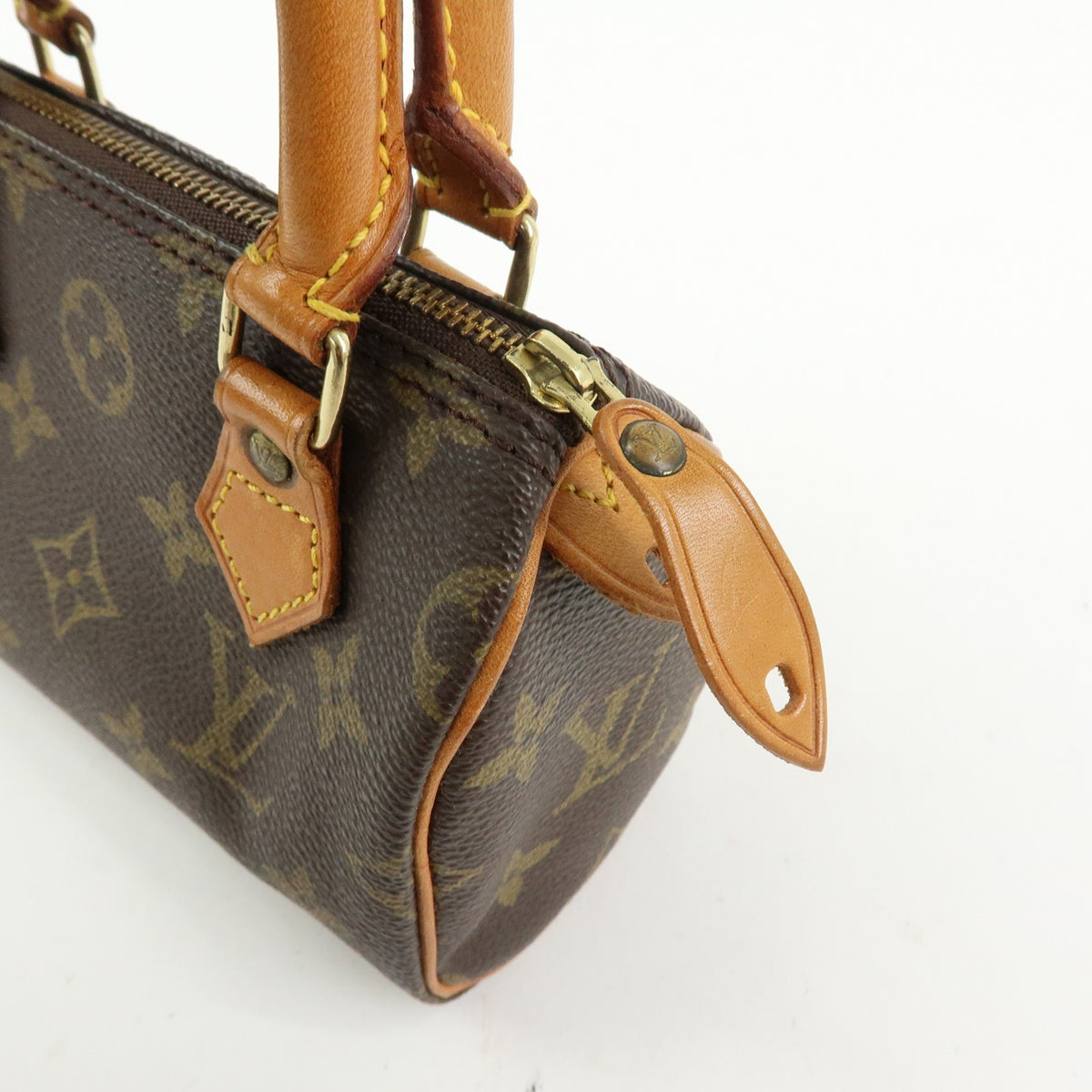 Louis Vuitton Speedy Mini Hl Monogram Canvas Brown Canvas Handbag (Pre-Owned)