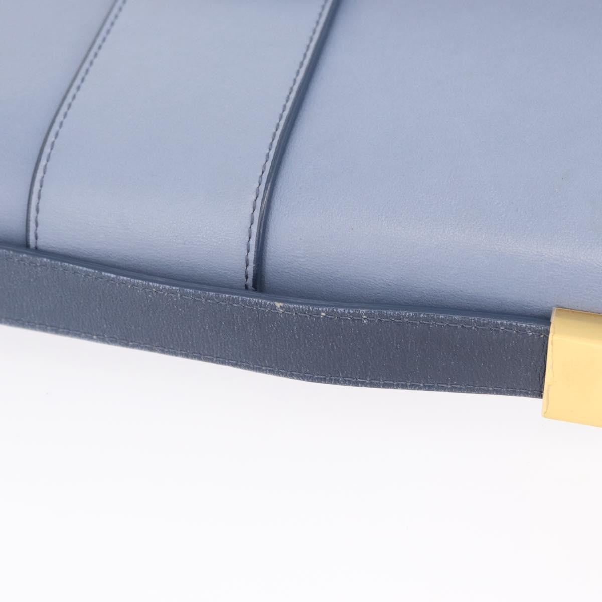 Christian Dior 30 Montaigne Flap Gradient Leather Blue Leather Shoulder Bag Bag (Pre-Owned)