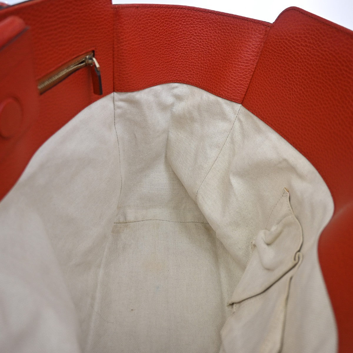 Gucci Swing Tote Leather Red Leather Tote Bag Bag (Pre-Owned)
