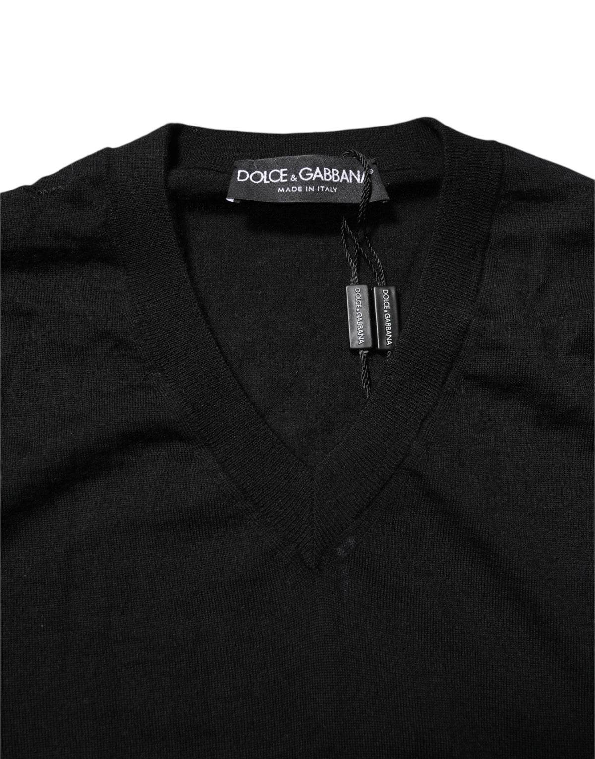 Dolce & Gabbana Black Cashmere Crewneck Men Pullover Men's Sweater (Pre-Owned)