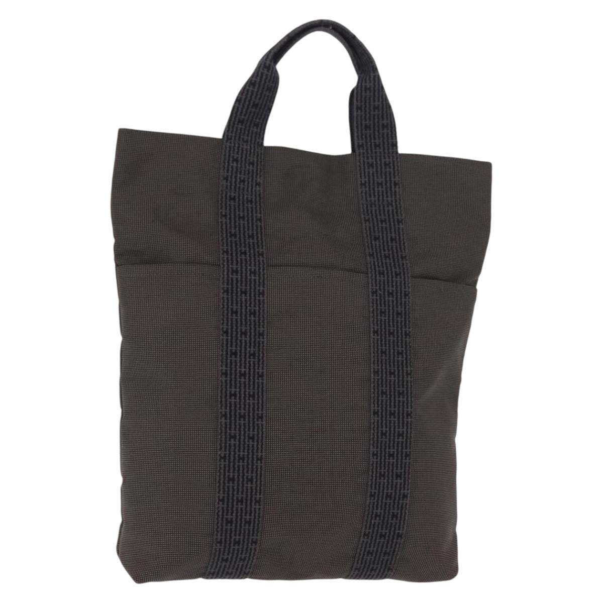 Hermes Fourre-Tout Herline Fourre-Tout Herline Gray Canvas Tote Bag Bag (Pre-Owned)