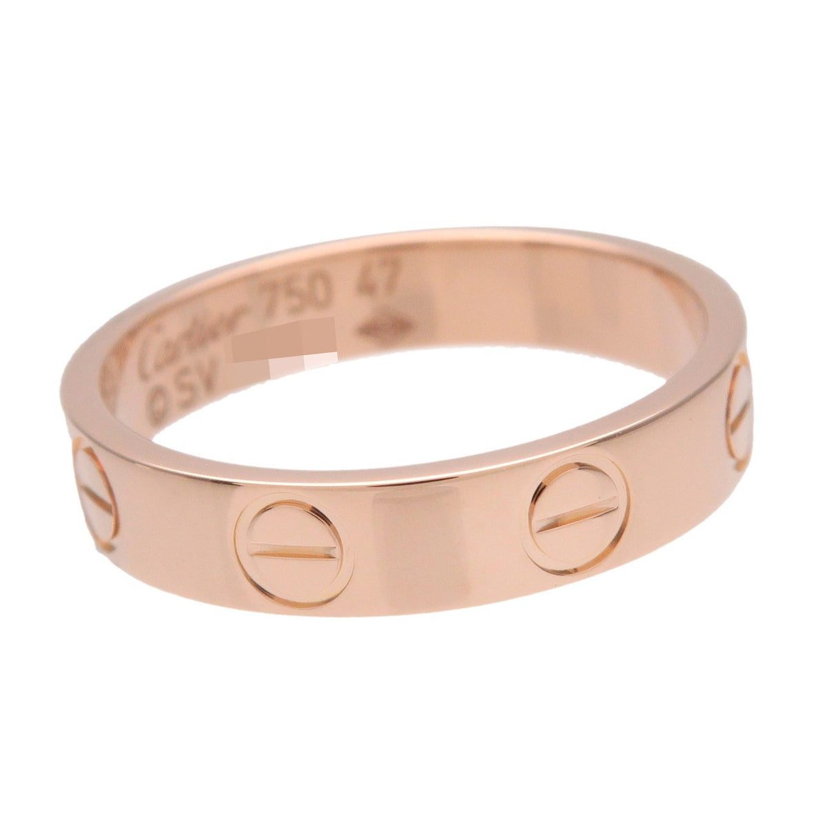 Cartier Love Band 18K Rose Gold Gold Rose_Gold Ring Jewelry (Pre-Owned)
