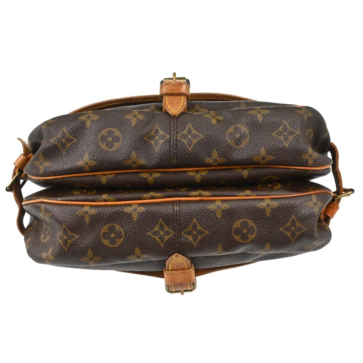 Louis Vuitton Saumur Monogram Canvas Brown Canvas Handbag (Pre-Owned)