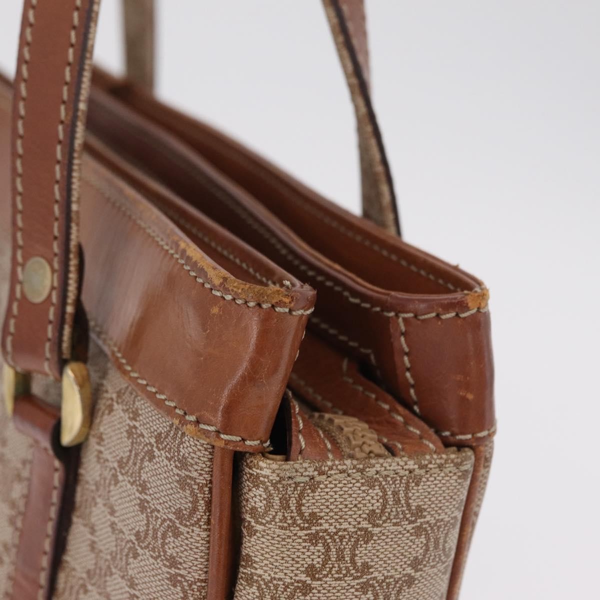 Celine Tote Canvas Beige Canvas Tote Bag Bag (Pre-Owned)