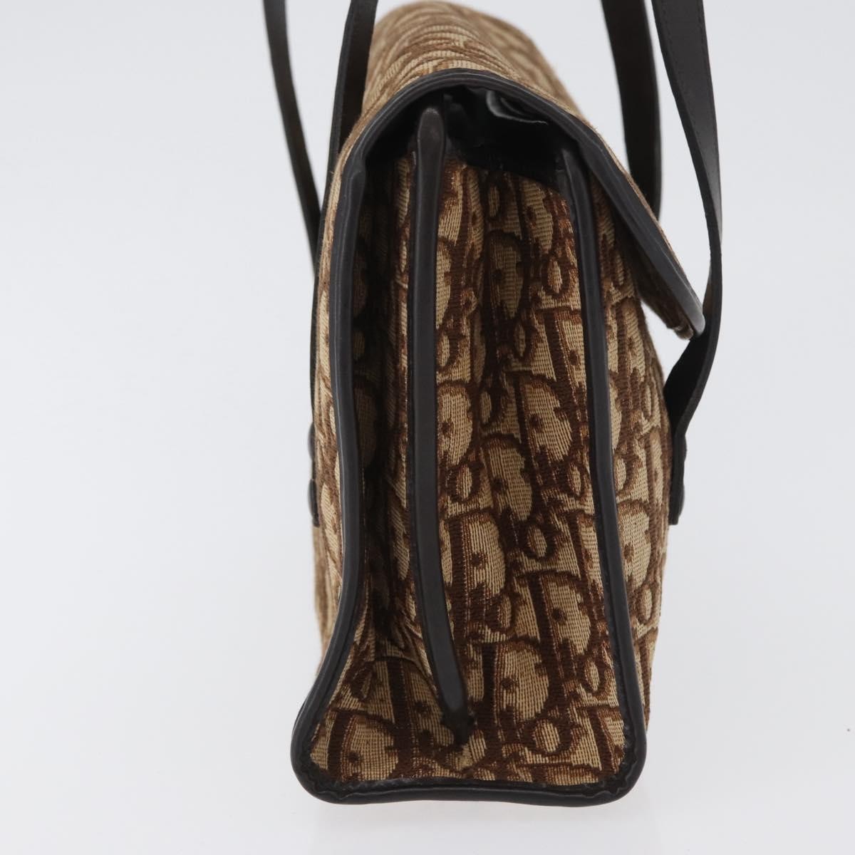 Christian Dior Trotter Canvas Beige Canvas Shoulder Bag Bag (Pre-Owned)