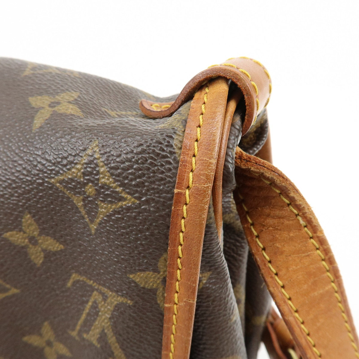 Louis Vuitton Saumur Monogram Canvas Brown Canvas Shoulder Bag Bag (Pre-Owned)