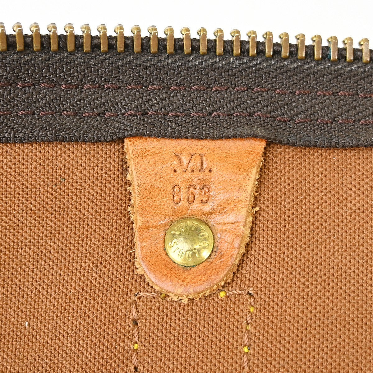 Louis Vuitton Keepall Monogram Canvas Brown Canvas Travel Bag Bag (Pre-Owned)