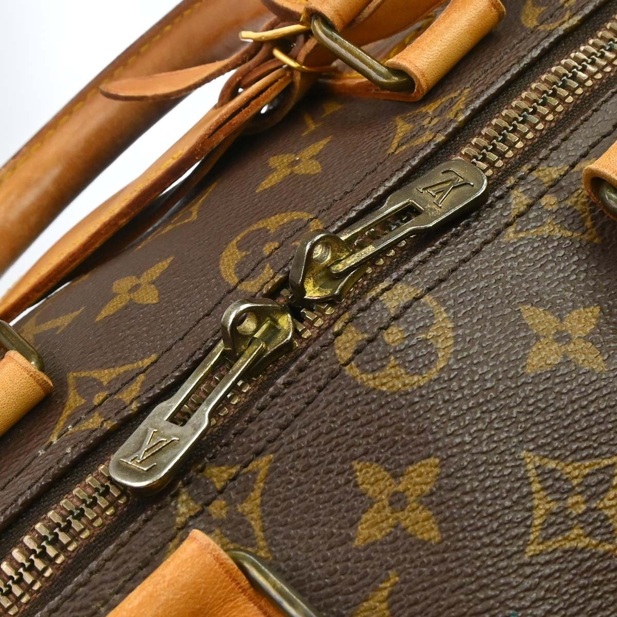 Louis Vuitton Keepall Monogram Brown Canvas Travel Bag Bag (Pre-Owned)