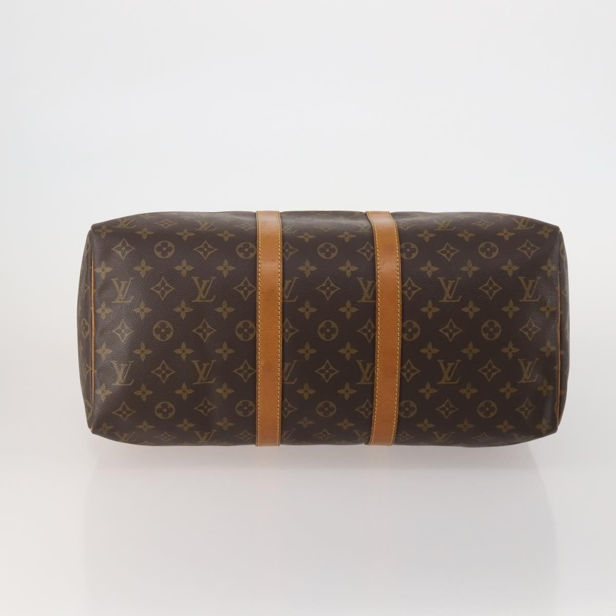 Louis Vuitton Keepall Monogram Canvas Brown Canvas Travel Bag Bag (Pre-Owned)