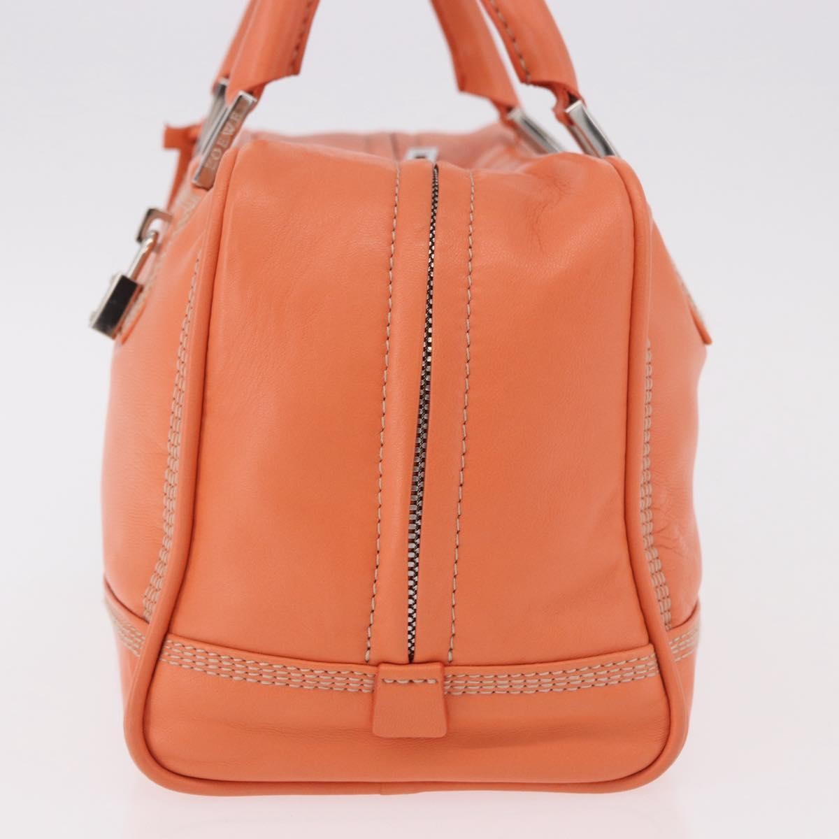 Loewe Anagram Leather Orange Leather Handbag (Pre-Owned)