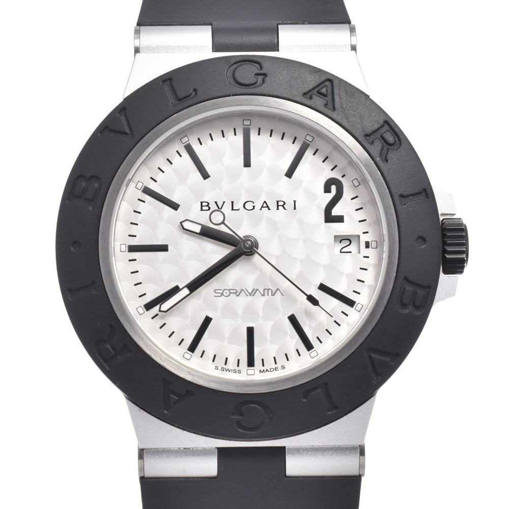 Bvlgari Aluminum Chronograph Automatic Aluminum With Titanium And Rubber Watch (Pre-Owned)