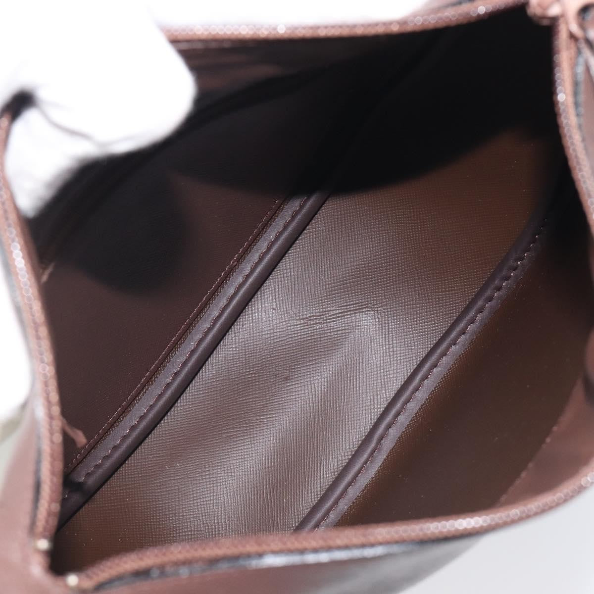 Burberry Nova Check Shoulder Bag Canvas Brown Canvas Shoulder Bag Bag (Pre-Owned)